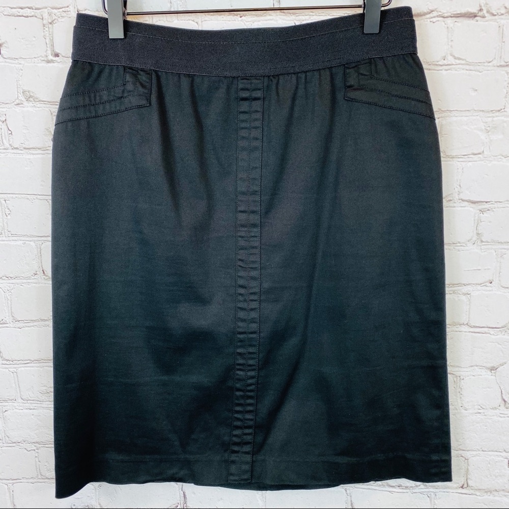 LARRY LEVINE Stretchy Pencil Skirt 10 Black
